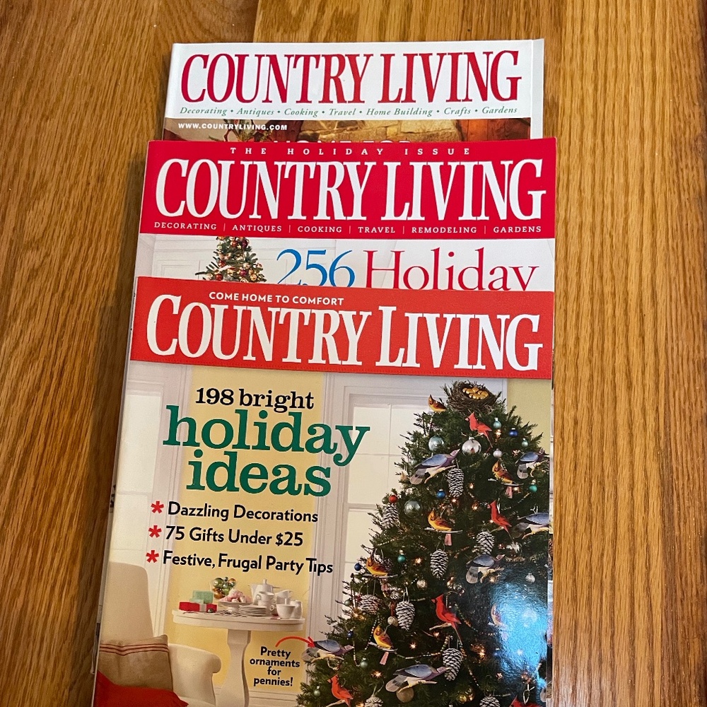 Country Living holiday/December 2000, 2004, 2010